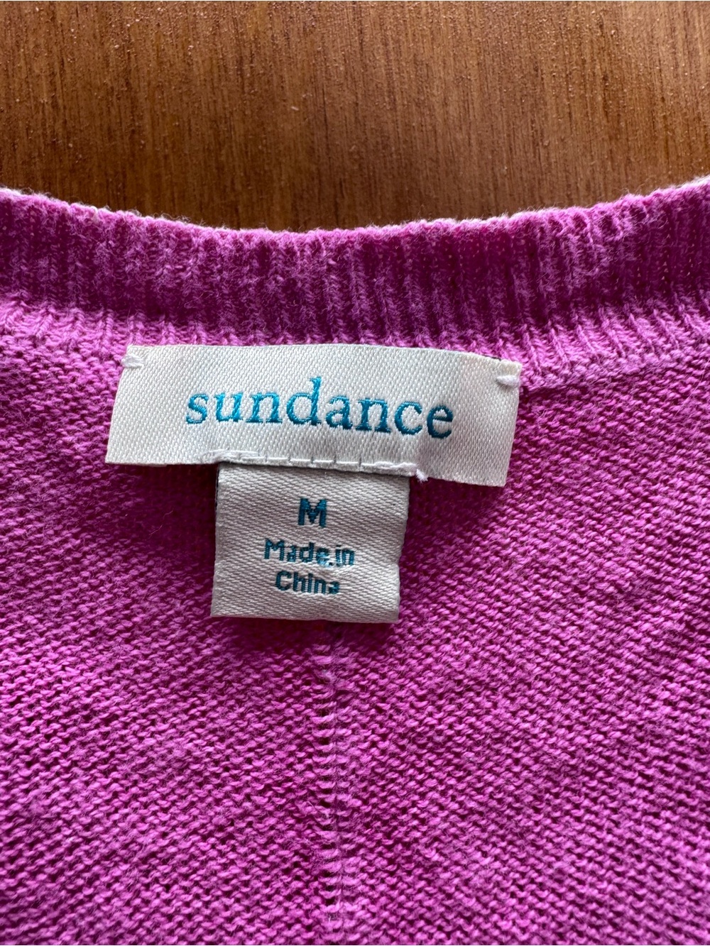 Sundance Pink Short-Sleeve Scoop Neck Tee with Contrast Trim - Picture 2 of 5
